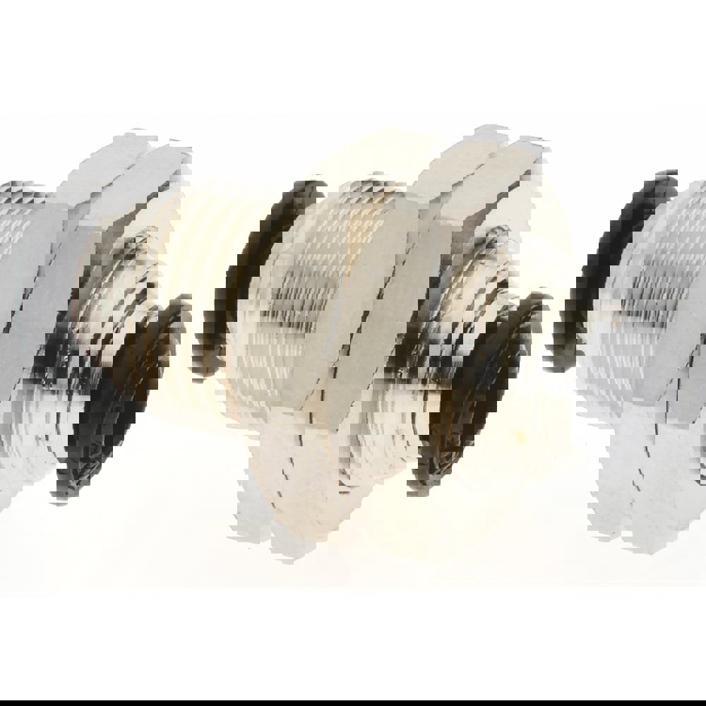 Push-To-Connect Tube to Tube Tube Fitting: Bulkhead Union, M12 x 1 Thread